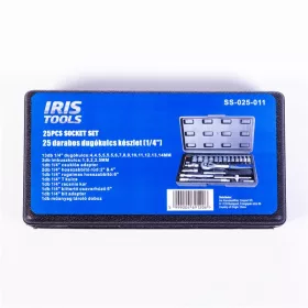   IRIS TOOLS SS-025-011 25 darabos dugókulcs készlet (1/4")