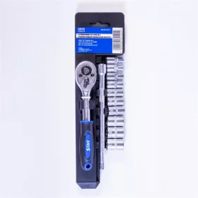   IRIS TOOLS SS-012-015 12 darabos dugókulcs készlet racsnis karral 1/4"