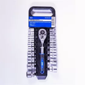   IRIS TOOLS SS-020-018 20 darabos dugókulcs készlet racsnis karral 3/8"