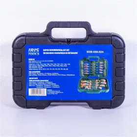   IRIS TOOLS SDB-058-024 58 darabos csavarhúzó és bit készlet