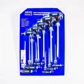   IRIS TOOLS HK-011-028 11 darabos gömb végű T imbuszkulcs készlet