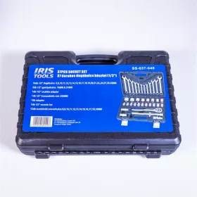   IRIS TOOLS SS-037-040 37 darabos dugókulcs készlet (1/2")
