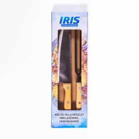   Set cuțit și furculiță IRIS KT-179 pentru grătar și tăiat carne