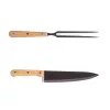 Set cuțit și furculiță IRIS KT-179 pentru grătar și tăiat carne