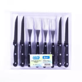   Set cuțit și furculiță pentru friptură IRIS KT-192, format din 8 piese