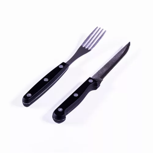 Set cuțit și furculiță pentru friptură IRIS KT-192, format din 8 piese