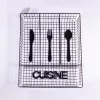 Suport pentru tacâmuri cu grilă metalică IRIS KT-210 CUISINE 32cmx26cmx4.5cm