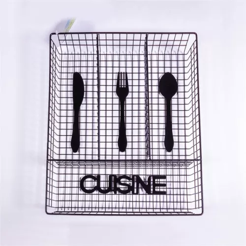 Suport pentru tacâmuri cu grilă metalică IRIS KT-210 CUISINE 32cmx26cmx4.5cm