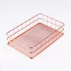 IRIS KT-212 Set de 2 coșuri de depozitare cu grilă metalică (17,5cmx12cmx6cm, 24cmx16cmx6cm)