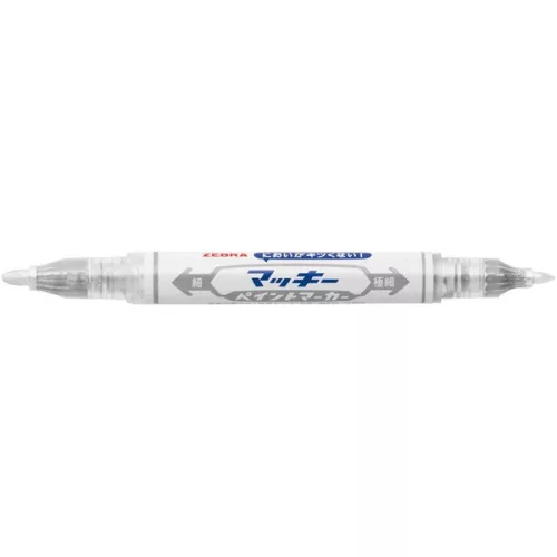 Zebra Mckie Extra Fine ezüst kétvégű lakkmarker