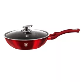   Berlinger Haus BH/1265N Metallic Line Burgundy Edition 28 cm cu capac, wok