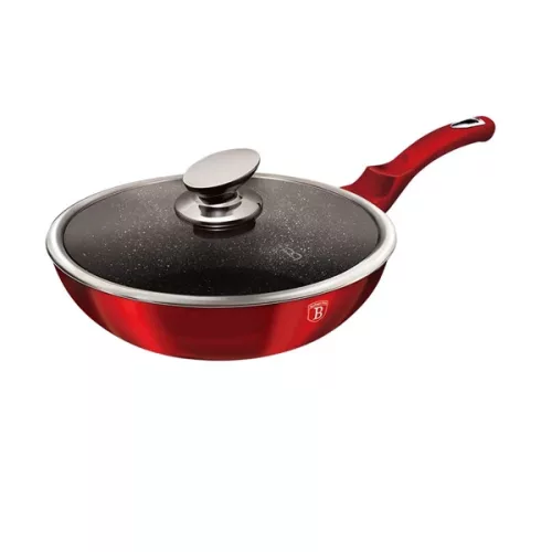 Berlinger Haus BH/1265N Metallic Line Burgundy Edition 28 cm cu capac, wok