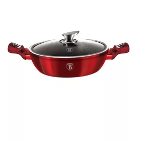   Berlinger Haus BH/1262N 24 cm Metallic Line Burgundy Edition cu capac, picioare joase