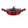 Berlinger Haus BH/1262N 24 cm Metallic Line Burgundy Edition cu capac, picioare joase