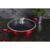 Berlinger Haus BH/1262N 24 cm Metallic Line Burgundy Edition cu capac, picioare joase