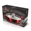Berlinger Haus BH/1262N 24 cm Metallic Line Burgundy Edition cu capac, picioare joase