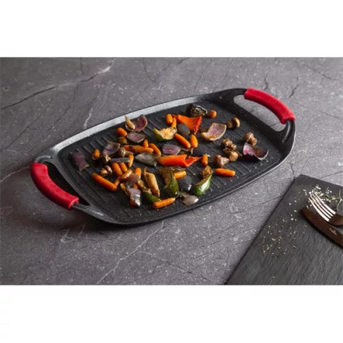 Tavă de copt pentru grătar Berlinger Haus BH/6182 Metallic Line Burgundy Edition 47 cm