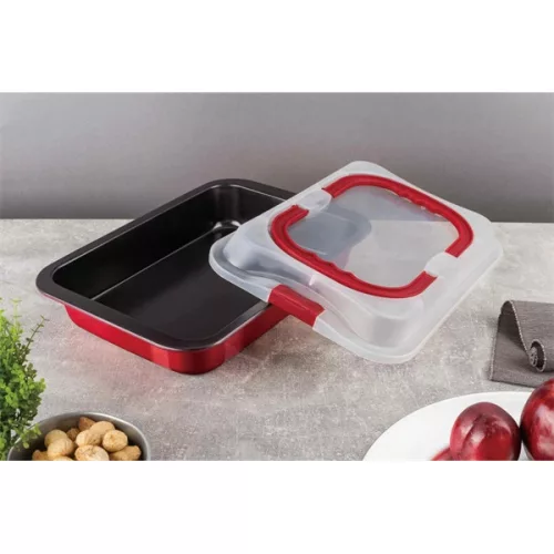 Tavă de copt bordo Berlinger Haus BH/7862 cu capac