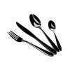 Set de tacâmuri Berlinger Haus BH/3077 negru lucios, 24 de piese