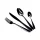 Set de tacâmuri Berlinger Haus BH/3077 negru lucios, 24 de piese