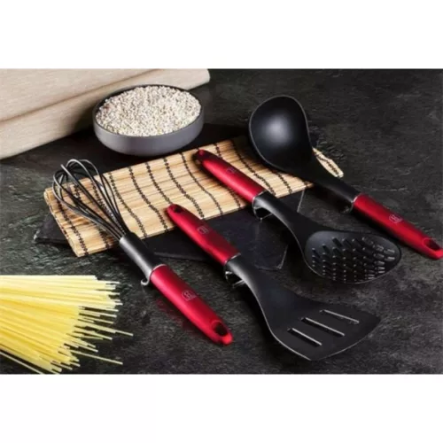 Set de tacâmuri de bucătărie Berlinger Haus BH/6235N, culoare vișinie, format din 4 piese