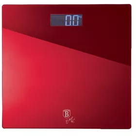   Berlinger Haus BH/9351 burgunderrote Personenwaage mit 150 kg Kapazität