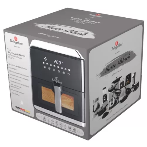 Berlinger Haus BH/9470 L čierno-strieborná konvekčná rúra s objemom 7,5 l