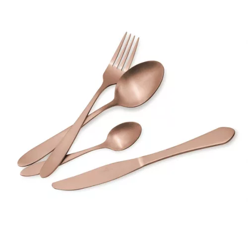 Set de tacâmuri Berlinger Haus BH/3076 auriu roz satinat, 24 de piese