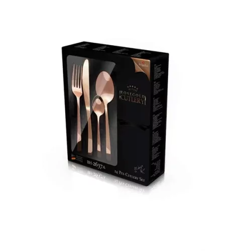 Set de tacâmuri Berlinger Haus BH/2637A auriu roz strălucitor, 24 de piese