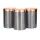 Set de depozitare Berlinger Haus BH/6273 gri, 3 piese