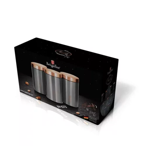 Set de depozitare Berlinger Haus BH/6273 gri, 3 piese