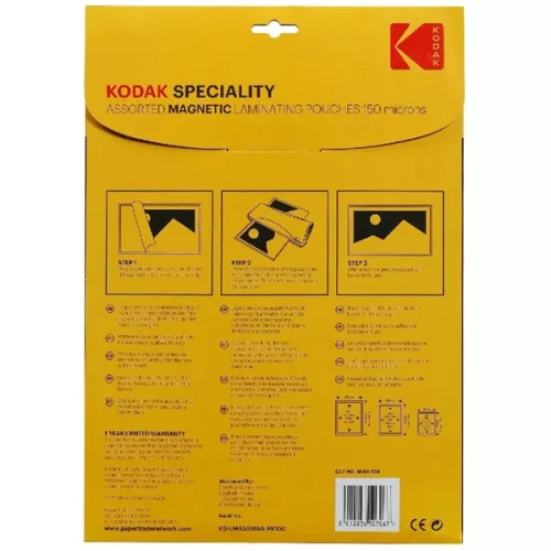 Kodak 150 mikrona, 10x15 cm 4 kom, 13x18 cm 3 kom, A4 3 kom magnetska sjajna folija za laminiranje