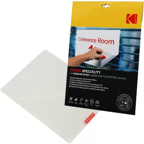 Kodak A4, 150 mikrona, 10 kom/pakiranje sjajne folije za laminiranje s ljepilom na staklo