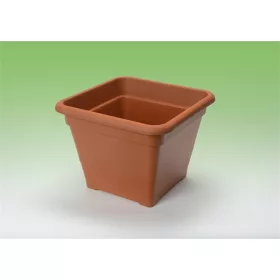   FLAIR Sydney 61298 terra 20x20 alátéttel szögletes virágcserép