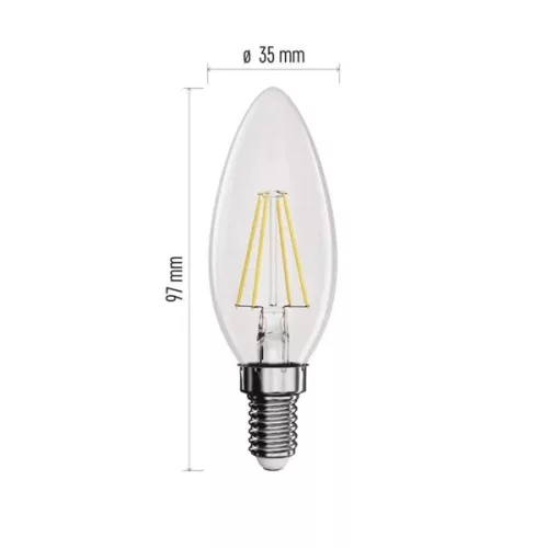 Emos ZF3220 E14 / 3,4 W (40 W) / 470 lm / teplá biela LED žiarovka