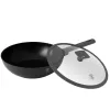 Berlinger Haus BH/8124 Colecția Antracit Tigaie wok 28 cm cu capac