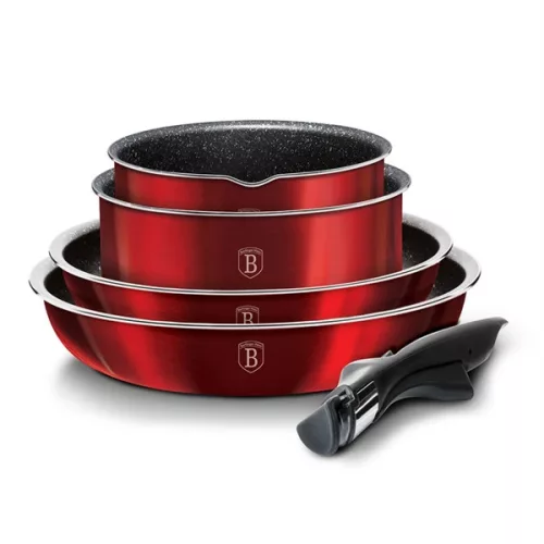 Berlinger Haus BH/6145 Metallic Line Burgundy Edition 9 részes edénykészlet