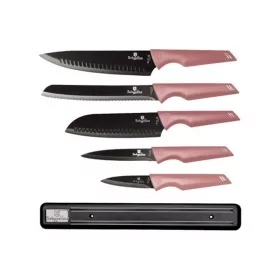   Berlinger Haus BH/2700 cu agățător magnetic, set de 6 cuțite roz