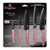 Berlinger Haus BH/2700 cu agățător magnetic, set de 6 cuțite roz