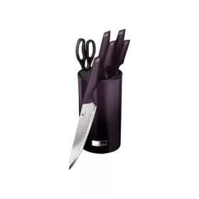   Set de cuțite Berlinger Haus BH/2798 din oțel inoxidabil cu suport, violet, format din 7 piese
