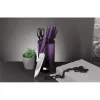 Set de cuțite Berlinger Haus BH/2798 din oțel inoxidabil cu suport, violet, format din 7 piese