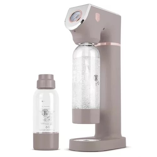 Berlinger Haus BH/8558 matný taupe automat na sódu s 2 fľašami, barometer
