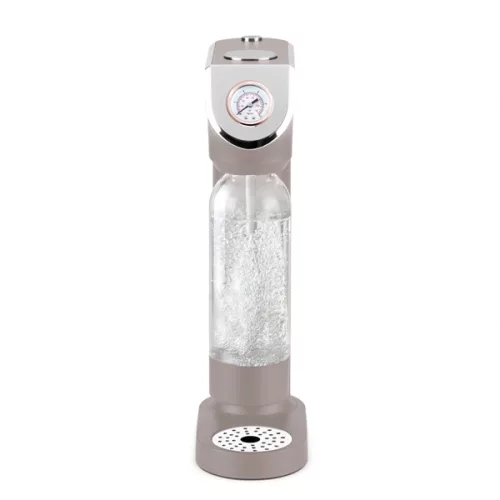 Berlinger Haus BH/8558 matný taupe automat na sódu s 2 fľašami, barometer