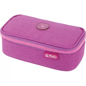   Herlitz BeatBox ABC 1 klapnis 1 cipzáras zsebes lila és pink tolltartó