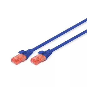 DIGITUS Cat.6 U/UTP PVC 0,5 m blaues Patchkabel