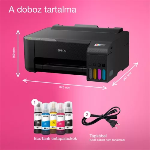 Farebná tlačiareň Epson EcoTank L1230 s USB, atramentová náplň 8100/6500 strán v balení