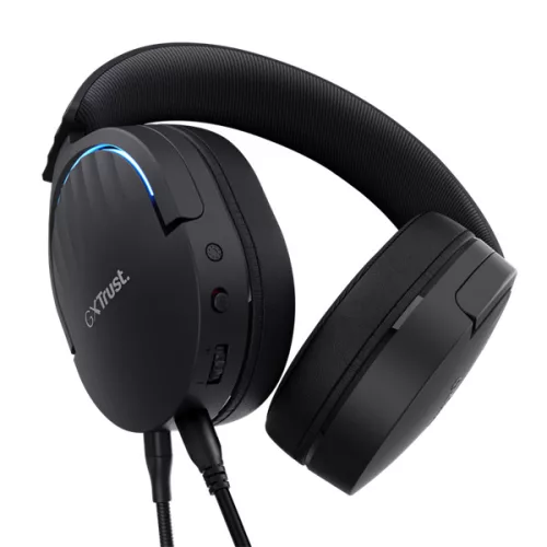 Trust GXT490 Fayzo 7.1 USB vezetékes fekete gamer headset