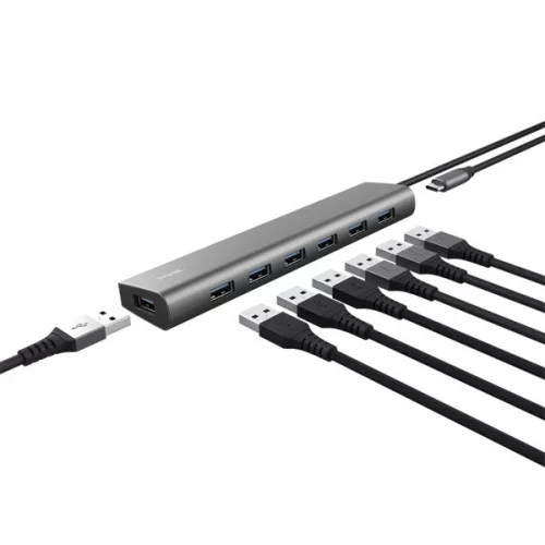 7-portový USB HUB Trust Halyx