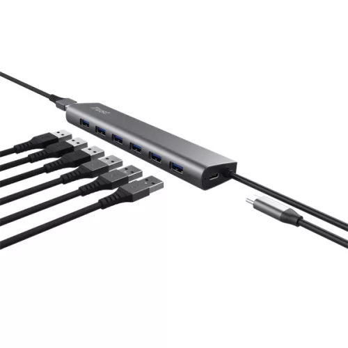 7-portový USB HUB Trust Halyx