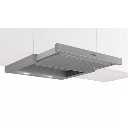 Bosch DFL064W53 strieborná, vstavaný, výsuvný, rozmer: 59,8 cm, hlučnosť: 67 dB, digestor